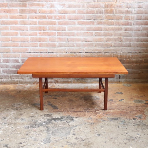 Vintage Couchtisch Teakholz Wendeplatte