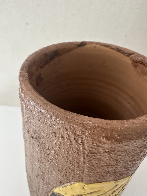 Image 1 of Fratelli Fanciullacci vaas met decor 50-70’s