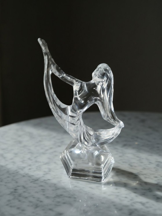 Image 1 of Danseuse en cristal Art Déco vintage de RCR Cristalleria, 1980
