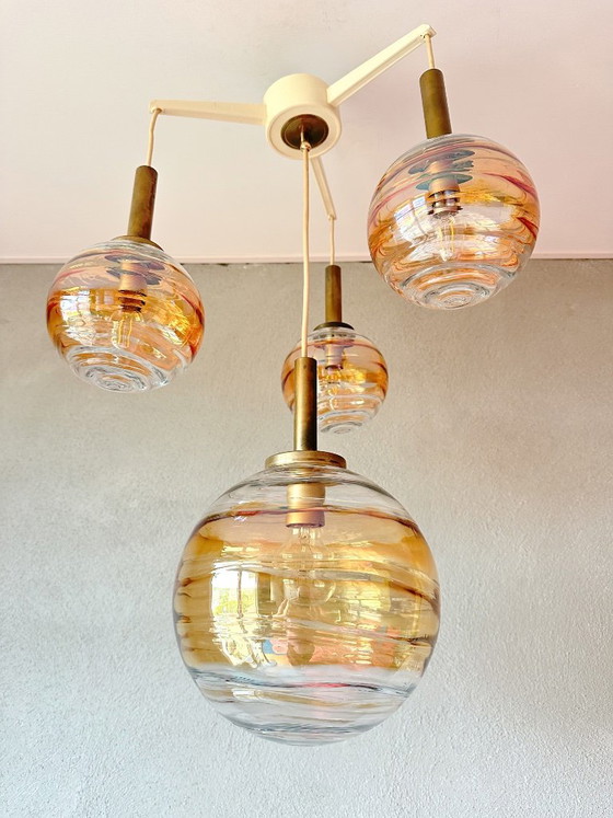 Vintage Doria cascade lamp – Hanglampen, Glas, Kunststof (photo 9 of 10)