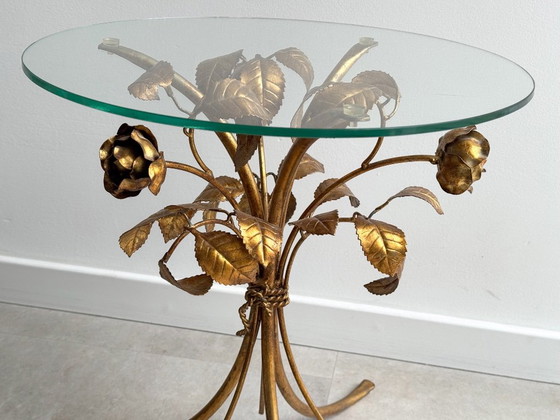 1x Tavolino vintage Hans Kögl Florentine Rose - Eclettico – Tavolini, Glass, Metal (photo 9 of 24)