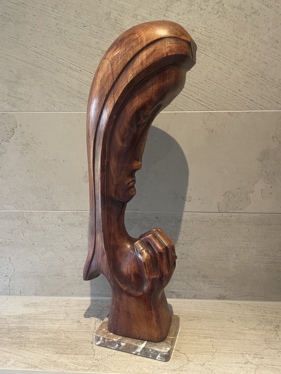 Image 1 of E Bietz abstrakte Skulptur Mechelen 1972