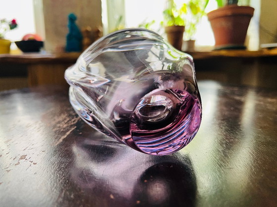 Image 1 of Bohemian basket/vase made of alexandrite glass - Murano - Moser