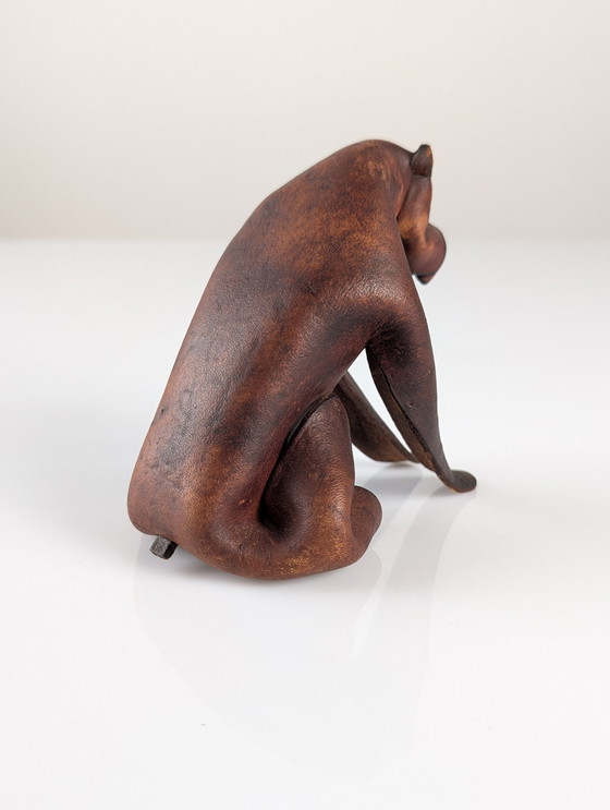 Image 1 of Cane Boxer in pelle vintage, Germania, anni '60