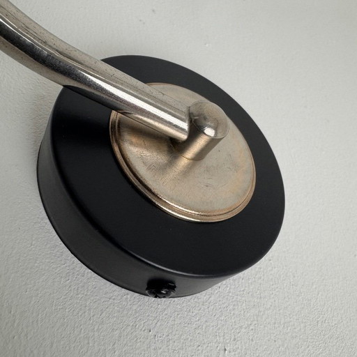 Antieke vintage glazen wandlamp met een "diamantvormig" ontwerp. – wandlampen, Metal (photo 2 of 8)