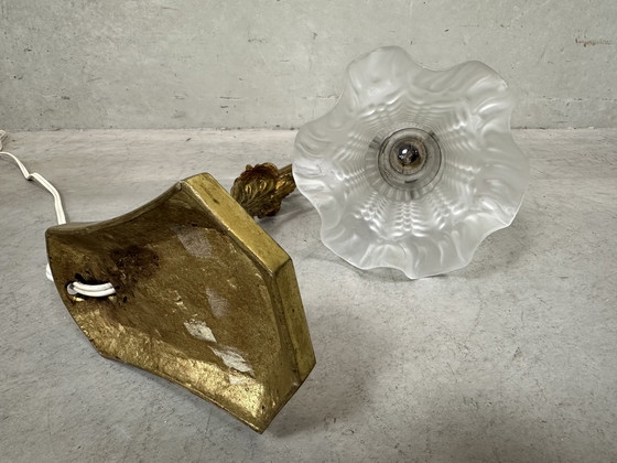 Image 1 of Art nouveau table lamp - flower