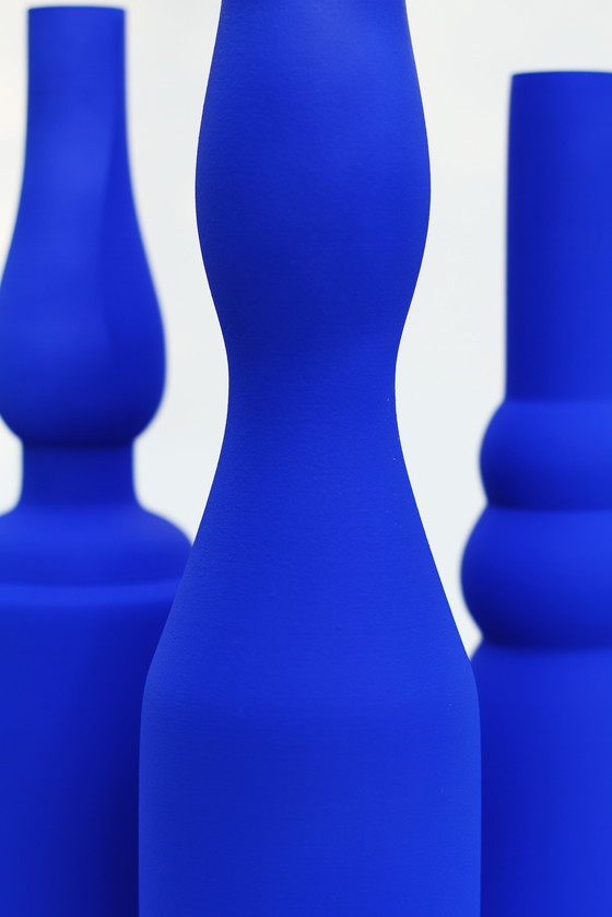 Image 1 of Morandi® - Homage To Giorgio Morandi & Yves Klein - Vase Set - Exclusive Collection - Ikb