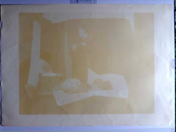 Image 1 of Litografia originale – Natura morta cubista con vaso – Bottega Mourlot