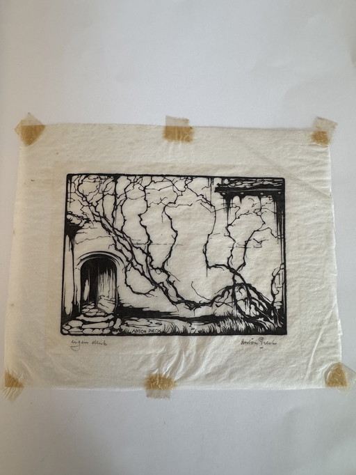 Petite gravure Anton Pieck