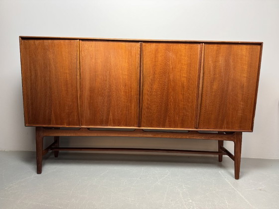 Image 1 of Large Mid-Century Design Scandinavian Highboard attributed to Sven Aage Madsen, Denmark, 1960s