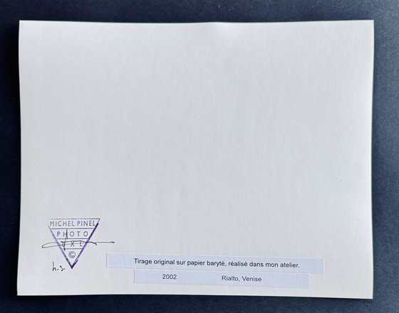 Image 1 of Michel Pinel - Venice 2002 - Rialto - Photograph signed