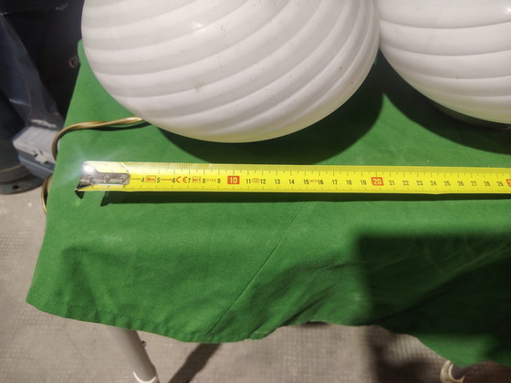 Image 1 of Opal Murano glass lampshades