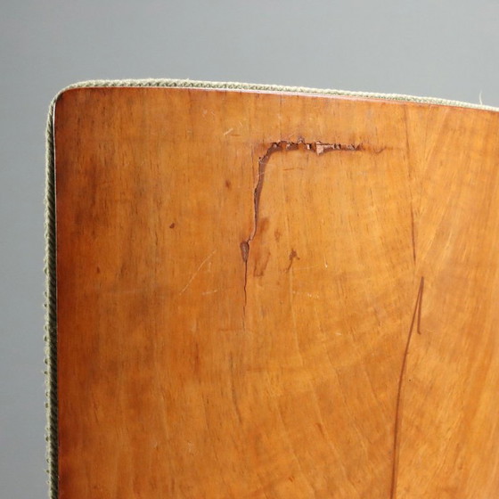 Set vintage stoelen met gekleurd fluweel – Eetkamerstoelen, Wood (photo 8 of 12)