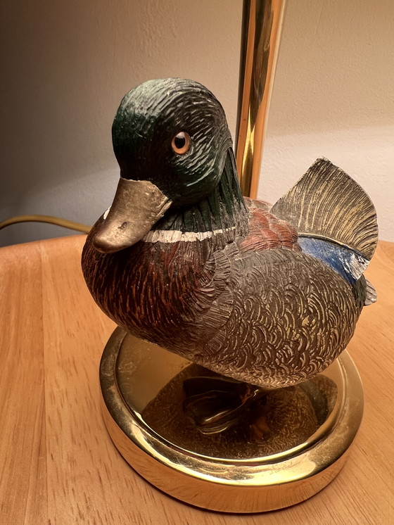 Image 1 of Vintage Feese Duck lamp Mallard 