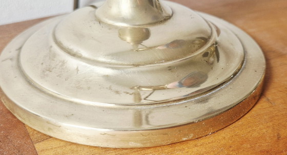 Image 1 of Art Nouveau stijl lamp- Messing en glaspasta- 1920's