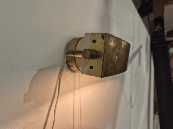 Image 1 of Jacques Biny brass wall lamp 1940s/50s