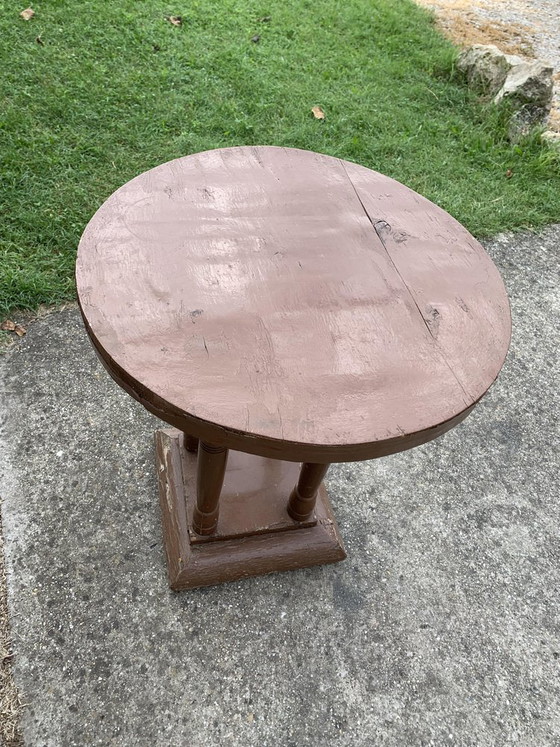 Art Deco Round Side Table, 1930s (photo 3 of 6)