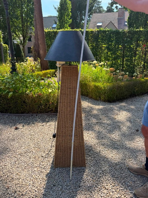 Vintage Rotan Lampedaire Vloerlamp Jaren 70 – vloerlampen, Wicker