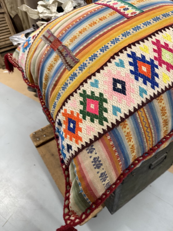 Image 1 of #Bohèmien Style#, Bont Vloerkussen, 85x85