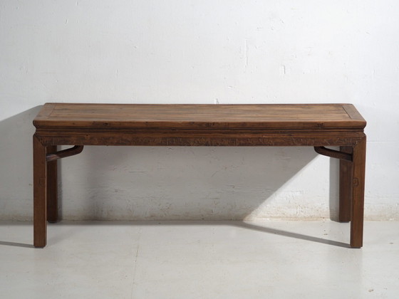 Antique long bench table in pine wood – China, circa 1900 – Dining tables (photo 19 of 40)