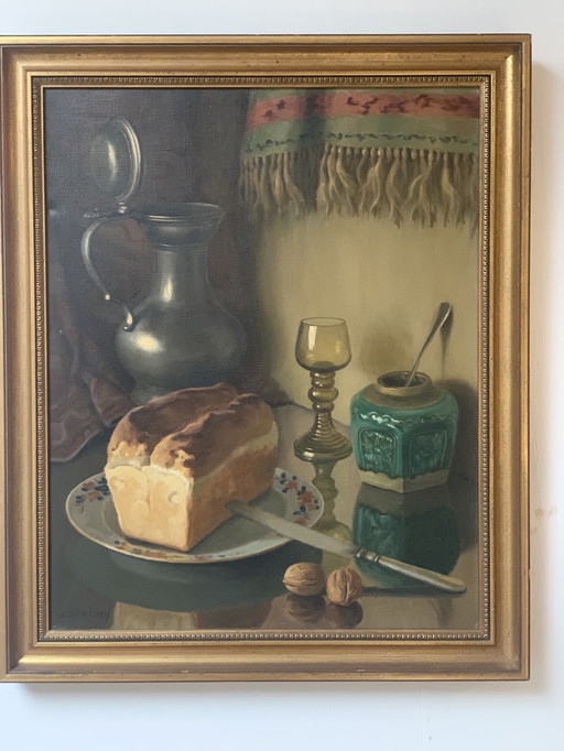 Subliem olieverfstilleven van Anthonie Althuijzen (1897-1963)