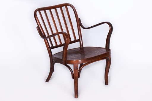 Restored Art Deco Armchair, by Josef Frank for Thonet, Beech, Czech, 1930s – fauteuils, Wood