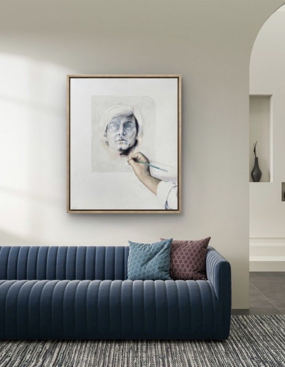 Image 1 of Nicolas Binsfeld - Magnificent portrait of Andy Warhol from 1982 