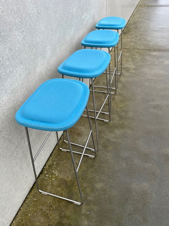 Image 1 of 4X Cappellini Hi Pad Stool Blue