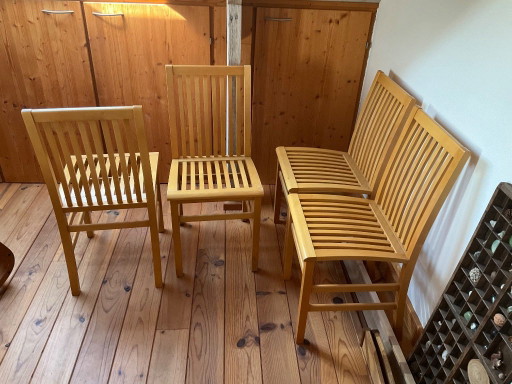 Sillas de comedor, madera de haya, 4 piezas – eetkamerstoelen, Wood