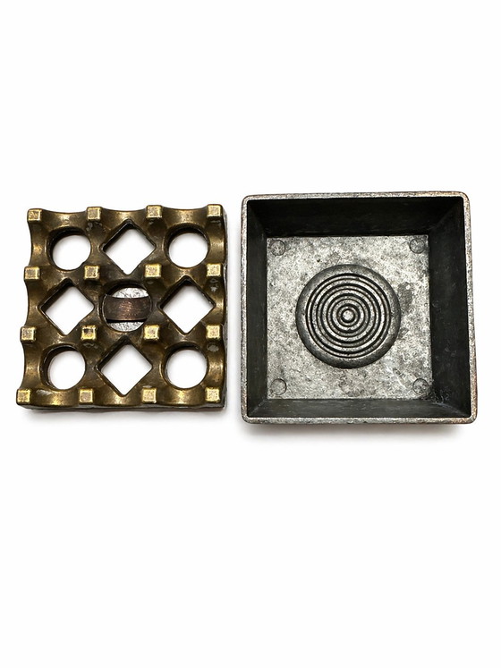 Image 1 of Vintage Swedish Brass Ashtray "Ultima 9" by Beck & Jung - Mid-Century Modern