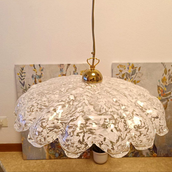 Image 1 of MURANO Elegante hanglamp met verstelbare hoogte - merk Sylcom uit de jaren 90 - handgemaakt - gemaakt in Italië / NIEUW