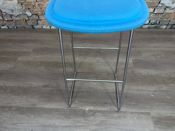 Image 1 of Cappellini Hi Pad Sgabello blu ll