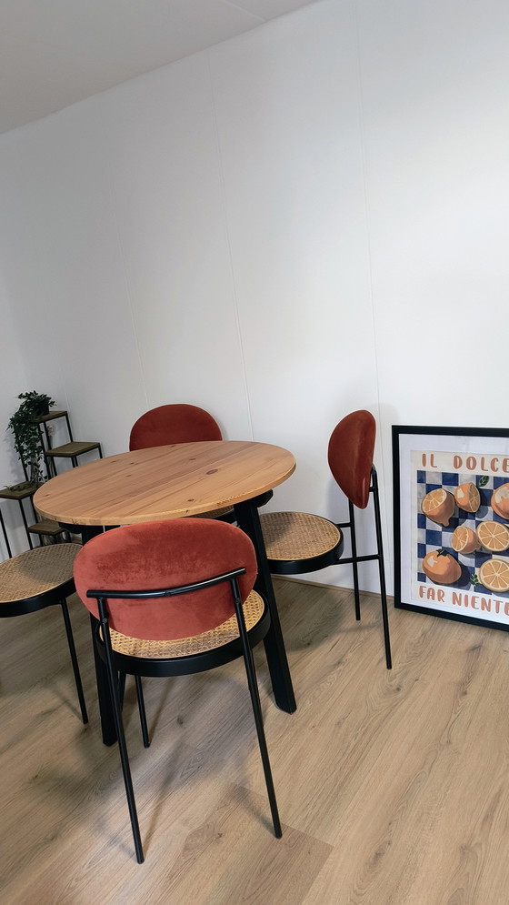 Image 1 of Design dining set - MADE Rumana chairs + IKEA table