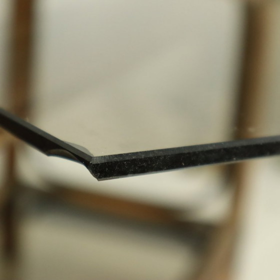 Image 1 of Vintage Boho Shelving Unit, Bamboo and Smoked Glass