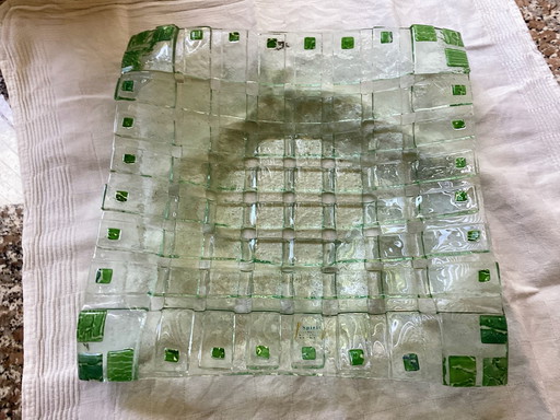 Design geflochtene Obstdekoschale Farbe Hellgrün.