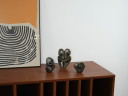 Escultura abstracta de piedra, diseño danés, década de 1980, hecha en Dinamarca.