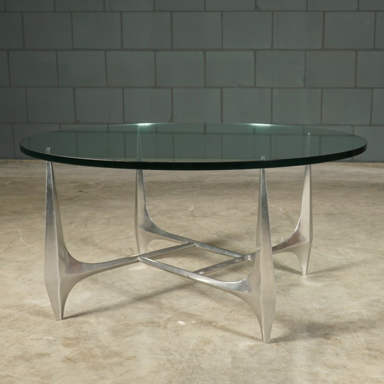 Image 1 of Vintage Aluminum Coffee Table - Knut Hesterberg for Ronald Schmitt - 1960s