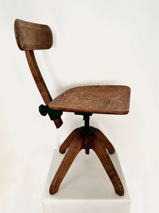 Image 1 of Wooden office chair 1930s, Atvidaberg Sweden