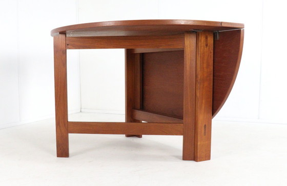 Image 1 of Table de salle à manger pliante en teck danois « Skovlund » vintage