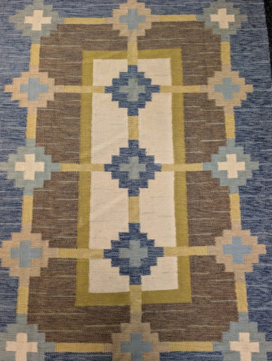 Tappeto Svedese Tradizionale, Sverker Greuholm, Anni '60 – Tappeti, Wool (photo 3 of 10)