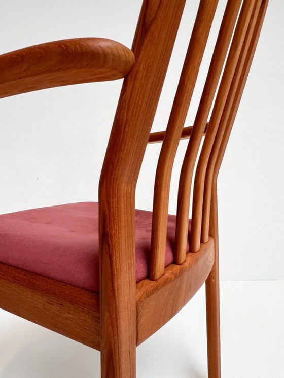 Image 1 of Set di 6 sedie danesi in legno di Dyrlund, anni '60