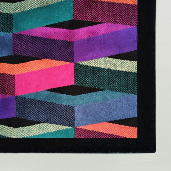 Superbe Tapis de Laine Postmoderne Italien des Années 80 par Missoni pour T&J Vestor. – Wool (photo 13 of 14)
