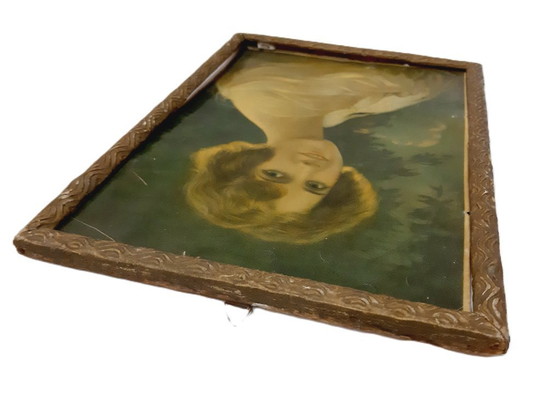 Image 1 of Impression d'art portrait encadrée vintage