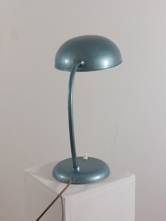 Image 1 of Vintage metalen werkplaatslamp van Gebrüder Cosack, bureaulamp, gehamerd oppervlak, jaren 1940