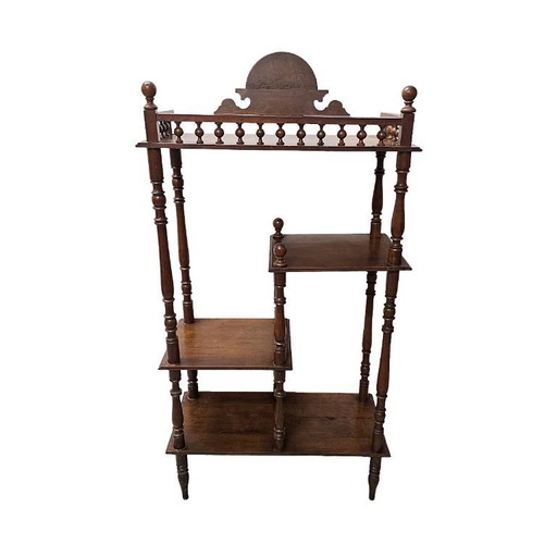 Antique walnut tiered furniture, from around 1900