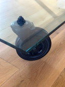 Fontana Arte Design Coffee Table Tavolo Con Ruote