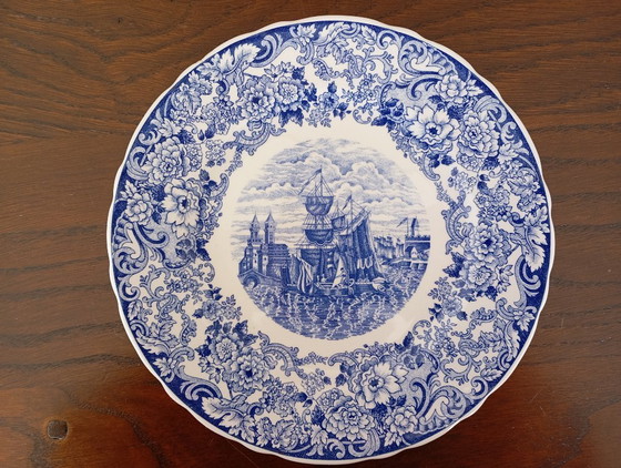 Image 1 of Laveno dessertservies (schaal + 12 borden)