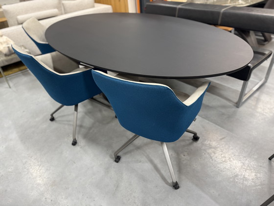 Image 1 of Arco Joist Ellipse 2 Dining Table Oval Black 240