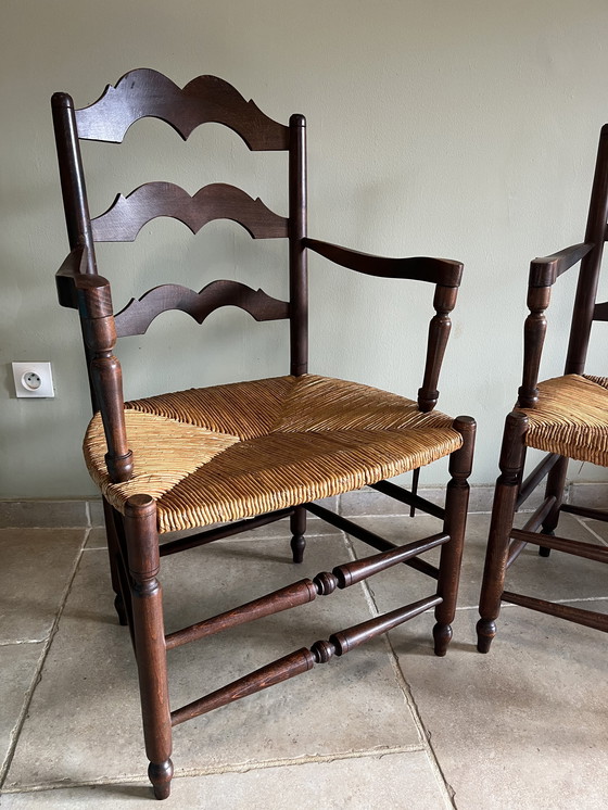 Image 1 of Brutalistische antieke fauteuils