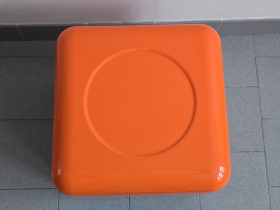 Image 1 of Cubo portadocumenti Jean Garçon vintage degli anni '70 per formato anni '70 Space Age Orange